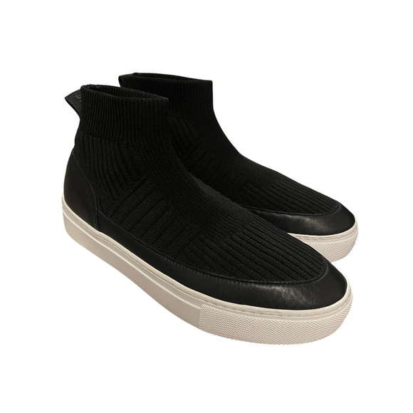 Greats Brooklyn 7 Hightop Sneakers Sock Boots $199 Stretch Ankle Bootie Black - Picture 7 of 11